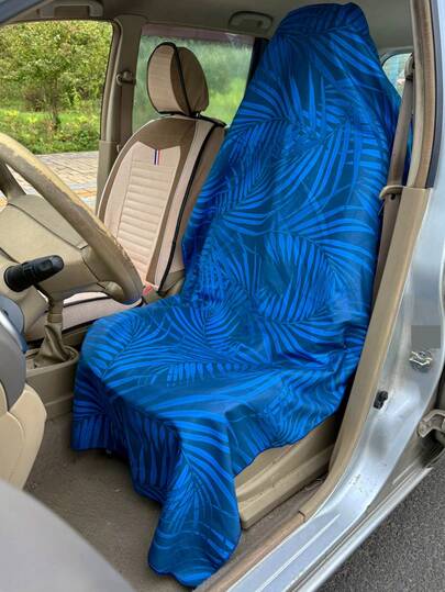 1pc Superfiber Car Seat Cover, Quick-Drying & Moisture-Wicking Fabric, Suitable For Post-Workout Use In Trucks, SUVs, Jeeps, Easy Installation, Machine Washable