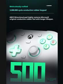 GAMESIR 遊戲手把G7 SE 霍爾搖桿 500萬次按鍵壽命 五檔馬達震感 背部防滑紋 帶鎖背鍵 - 白色 - 查看 9