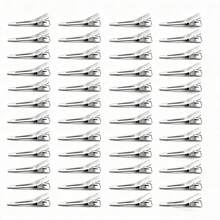 12/24/48pcs1.8in Silver Metal Duck Billed Hair Clips For Women,Simple Stylish Styling Sectioning Silver Hair Pins Alligator Curl Hair Clips Hairpins Hair Accessories For Thick Thin Hair,Hairdressing Salon, Hairdresser, Bows DIY,Styling Tools, Claw Clips, Hair Slide, Hair Barrettes, Head Accessories - Silver - View 19