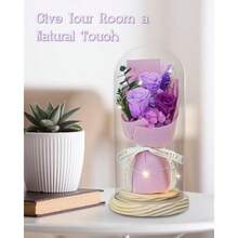 HVY - Ramo de flores preservadas color morado - como en la foto - Ver 7