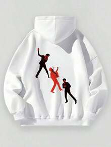 Aged Washed Cotton Crew Neck 280g Double-Sided Printing Back "The Wee Knd After Hours Til Dawn Tour Graphic & Front Logo"SouljaConcertHalloweenGothicVintageStreetwear Graphic009-ABgraphic Hoodies For Men Black Hoodie For Women Men's Hoodie - White - View 2