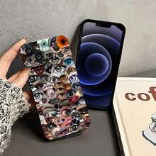 Llamativa funda de espejo caleidoscopio. También funciona como espejo y es compatible con  17,  16 Pro Max,  15 Pro Max,  13 y  12. Fabricada en TPU, ofrece protección contra golpes y caídas. Perfecta para amantes del arte, un regalo original para amigos y familiares, o para iniciar conversaciones en cualquier ocasión. Ideal para cumpleaños, festividades o simplemente para destacar. - Negro - Ver 4