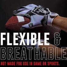 Youth  Football Receiver Gloves - Kids Football Gloves Pair -  Team Logos and Silicone Palm - All Youth Sizes - Great Game Gear + Football Costume Accessory,37333054 - Azul menta - Ver 1