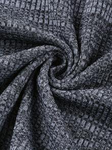 Men's Textured Dual-Tone Soft & Skin-Friendly Drapey Stretchy Fabric Sleeveless Fashionable Sports & Casual Henley Tank Top - Grey - View 5