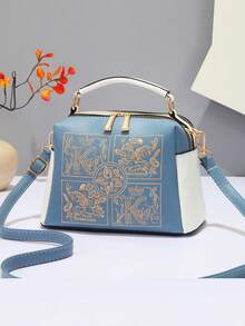 Túi xách thêu mới dành cho nữ, kiểu dáng cổ điển, thanh lịch và sang trọng, bền chắc, tiện lợi mang theo, cao cấp và nhẹ, phù hợp cho mọi mùa, dung tích lớn, có thể đeo vai hoặc đeo chéo, thích hợp cho du lịch, mua sắm, quà tặng ngày Valentine, túi xách nữ sang trọng, túi đeo vai, túi đeo chéo. - Nhiều màu - Xem 10