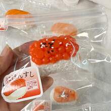 Squishy Sushi Series Squeeze Toy, Super Soft Putty-Like Texture, Silicone Toy For Stress Relief, Emotion Soothing, Gift For Birthday, Christmas, Holiday - Multicolor - View 10