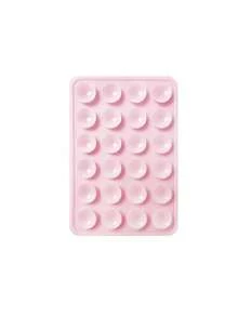 Silicone Suction Cup Phone Case Back Cover, 24 Holes, Strong Suction Cup, Wall Mountable, Available In Pink, White, Black, Foldable - Multicolor - View 11