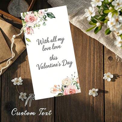 Customized Valentine's Day Gift Cards, Customized Thank You Cards, Customized Name Tags, Customized Gift Tags, Valentine's Day Gift Tags, Valentine's Day, Mother's Day, Chinese New Year, Guest Favor Labels, Personalized Thank You Cards, Customized Party Decorations, Minimalist Labels,Diy
