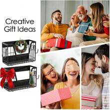 YIWANFW 2 Set Magnetic Shelf For Fridge, Potato &Amp; Onion Storage Bins, Magnetic Fruit Basket For Refrigerator Pantry Kitchen Counter Laundry, Magnetic Fridge Organizer Spice Snacks Magnet Fridge Shelf - ColorA - View 8