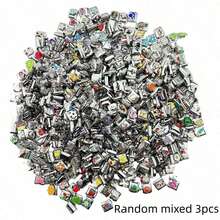 3/5/10/18件随机意大利串珠手链套装，包含各种珠子和开珠工具，9毫米模块化串珠手链链节，手工DIY饰品礼品 - 彩色 - 查看 11