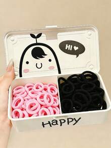 200 Stücke/Packung hochelastische Haargummis, beschädigen das Haar nicht, Haaraccessoires für Babys & Kinder, geeignet für Partys, Alltagsgebrauch, Mode