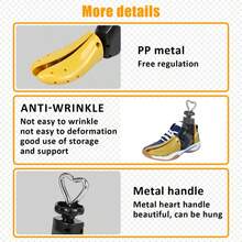 Boot Stretcher Adjustable Shoe Stretcher Plastic Shoe Widener Expander - Yellow - View 3