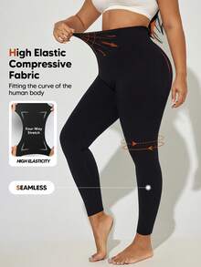 Women's High Waist Tummy Control Butt Lifting Shapewear Seamless Body Shaper - Black - View 5