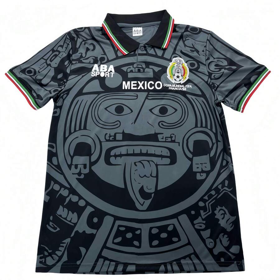 1998 Mexico Soccer National Team Home BLACKNostalgia Soccer Jersey # 2 Suarez # 3 SanchezClassic Breathable Quick Dry Soccer Jersey - trắng - Xem 1