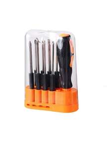 8-In-1 Multi-Function Screwdriver Set, Suitable For Phones And Computers - Manual Repair Tool Kit, Includes Various Bits - Multicolor - View 7