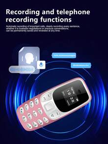 SERVO BM10 2G GSM迷你手机，双卡双待，0.66英寸屏幕，来电黑名单，闹钟，小巧实用手机 - 橘色 - 查看 5