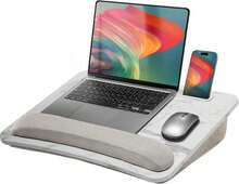 HUANUO Portable Lap Laptop Desk With Pillow Cushion, Fits Up To 156 Inch Laptop, With Anti-Slip Strip &Amp; Storage Function For Home Office Students Use As Computer Laptop Stand, Book Tablet - ColorD - 查看 1