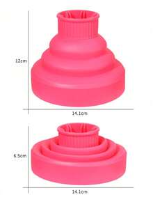 1/2 Stücke universeller Silikon Haartrockner Diffusor, einstellbare Temperatur, hitzebeständig, geeignet für die meisten Haartrockner, faltbares und tragbares Design, ideal für Zuhause, Salon und Reise-Haarpflege - Verschiedenfarbig - Übersicht 7