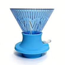 Reusable Coffee Dripper, Clever Cup, Coffee Filter, Can Filter Coffee, Tea And Juice, Model V01 Suitable For 1-2 Servings And V02 Suitable For 1-4 Servings, Barista Hand Drip Coffee Tool, Suitable For Kitchen, Bar, Outdoor, Cafe, Resin Material Anti-Drop And Durable - Black - View 10