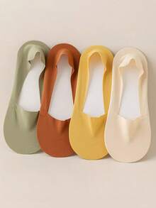 2/4/6/10双装女士多色船袜，薄款，适合夏季和春秋季穿着，防滑隐形袜，可搭配高跟鞋，百搭时尚