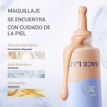 TendenciaSace Lady Base Maquillaje Fijador Matte Poreless 30ml Spf 30 02 Marfil SuaveCalidad premium - 05 Beige Dorado - Ver 11