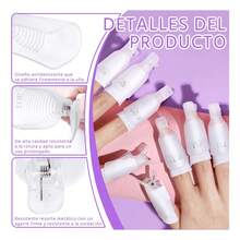 Kit de 21 piezas de pinzas de plástico  para remover acrílico o gel transparente de calidad premium - 1 - Ver 5