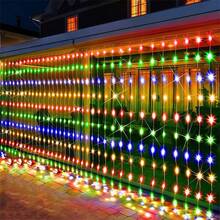 3 Meters X 3 Meters USB Curtain String Lights With Remote Control, LED Curtain Lights For Outdoor Lighting, Patio, Yard, Garden, Living Room, Bedroom, Kitchen, Christmas, Halloween, Holiday, Wedding, Party, Birthday, Indoor Decoration, Fairy Lights
