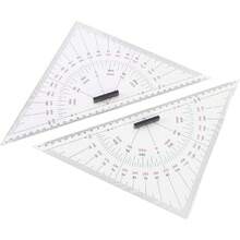Regla de Dibujo de Gráficos, Escala Precisa Transparente para la Navegación Náutica, Elaborada a Partir de Escamas Grabadas Acrílicas de Alta Dureza para Dibujar y Medir,37427707 - Multicolor - Ver 1
