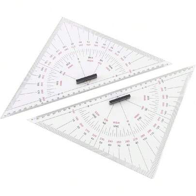 Regla de Dibujo de Gráficos, Escala Precisa Transparente para la Navegación Náutica, Elaborada a Partir de Escamas Grabadas Acrílicas de Alta Dureza para Dibujar y Medir,37427707
