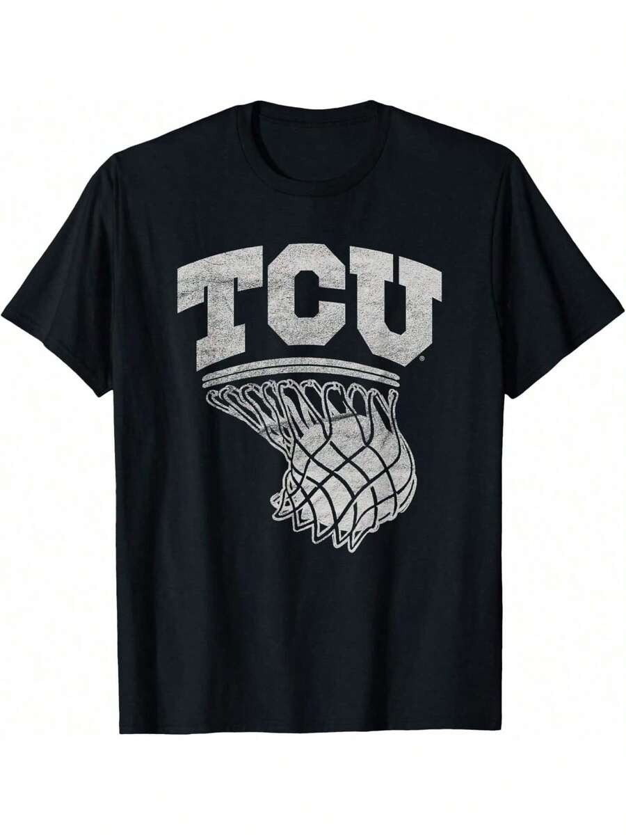 TCU Horned Frogs Basketball Hoop T-Shirt - màu đen - Xem 1