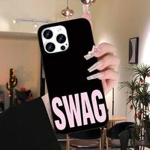 Phone Case - A Stylish And  Phone Case Featuring A Black Pink SWAG Urban Aesthetic Design, Suitable For Iphone 17 Pro Max, 17 Pro, And Air Models. It Offers Anti-Slip, Shockproof, And Scratch-Resistant Protection, Making It Compatible With For - 型號1(1件) - 查看 10
