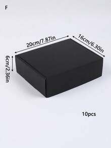 Bộ 10 hộp quà bằng giấy sóng, hộp vận chuyển bưu phẩm, hộp đóng gói chuyển phát nhanh, vật liệu đóng gói, hộp vận chuyển hàng không, hộp quà tặng, hộp bìa cứng sóng, hộp giao hàng, hộp đóng gói, thích hợp cho Giáng sinh và Ngày Valentine. - màu đen - Xem 19