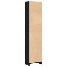 Larryhot Libreria Rovere Nero 40x24x176 cm in Legno Multistrato, Facile da assemblare, dall'estetica elegante e raffinata, pratica per riporre gli oggetti, la scelta ideale per l'organizzazione e la decorazione domestica - Castano - Visualizzare 6