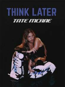 1张无框高清艺术海报，歌手T-Tate McRae《Think Later》海报，适用于客厅、办公室、卧室等家居装饰，帆布材质，可悬挂，适合青少年男孩房、客厅、卧室、游戏室等家具装饰，亦可作为节日礼物。 - 彩色 - 查看 21