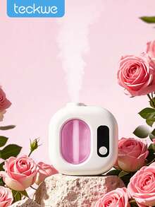 Teckwe Full-Automatic Spray Aromatherapy Machine, Aromatic Essential Oil Diffuser, Wall Mounted/Desktop Dual-Use, With Cold Fog And Digital Display, Rechargeable Smart Aroma Diffuser For Hotel, Bedroom, Bathroom