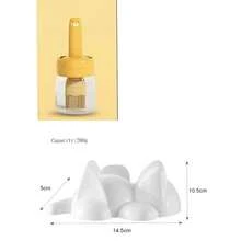 1 Set Bear Shaped Oil Brush, Oil Bottle, Silicone Glass Bottle, Outdoor BBQ Camping, Home Kitchen Oil Bottle And Brush, And Cat Sushi Mold - Multicolor - View 17