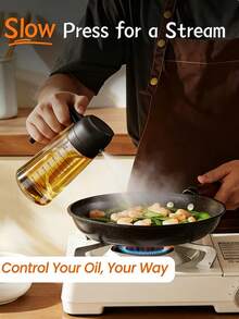 1pc White Plastic High Capacity Oil Sprayer, Multi-Functional Oil Sprayer, Spray-Pour Dual Use Oil Sprayer, Baking Dedicated Oil Sprayer, Transparent Oil Sprayer With Measurement Scale, Reusable Oil Sprayer, Liquid Capacity Visible Design, Uniform Spraying, No Leakage, Suitable For Outdoor Barbecue, Salad Making, Baking, Kitchen Cooking, Kitchen Gadget, Barbecue Accessory, Salad Making Tool, Baking Tool, Kitchen Accessory, Mother's Day Gift, Father's Day Gift - Not Dishwasher - Multicolor - View 10