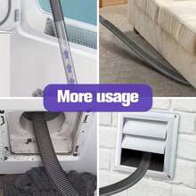 1个带绒毛清除器吸尘器附件的干衣机排气管清洁器 - 兼容DYS V15/V12/V11/V10/V8/V7吸尘器，干衣机排气管绒毛清除系统，商用绒毛吸尘器软管配件 - 彩色 - 查看 8