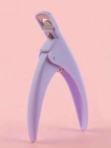 1pc Plastic Handle U-Shaped Nail Clipper, Multi-Color Manicure Nail Cutter, DIY French Nail Trimmer, Upgraded Nail File, Adjustable Nail Clipper For Nail Tip Trimming