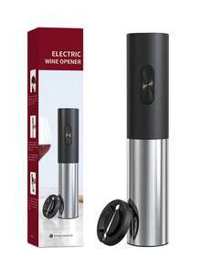 CLITON 哑光ABS塑料和不锈钢电动开瓶器 - CD图案按钮和顶部，小巧易握 | 完美的节日厨房礼物，适合居家使用和送礼，圣诞节/感恩节/情人节/母亲节/父亲节/生日/乔迁之喜 - 彩色 - 查看 12