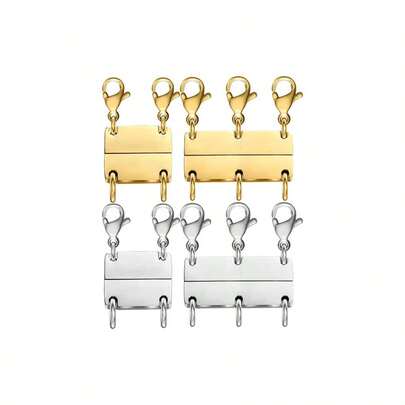 1pc Multi-Layer Necklace Clasp Magnetic Necklace Separator, For Layered Jewelry Connector Sliding Tube Fastener