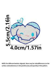 SANRIO 1 Miếng vá thêu Hello Kitty Kuromi Melody tự làm cho quần jean, áo khoác, mũ, phụ kiện thêu trang trí thời trang và độc đáo. - Nhiều màu - Xem 2