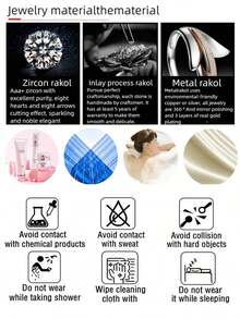 1pc Elegant Mirror Heart Shaped Adjustable Ring, Luxury Jewelry, Romantic Valentine's Day Gift For Women Valentines,Mom,Mother,Mother's Day,Gift - 黃金 - 查看 11