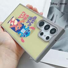 Miniso Disney Stitch & Lilo Phone Case OHANA QUER DIZER FAMILIA Theme Design Warm & Cute Disney Accessory Transparent Magnetic Shockproof Case Suitable For Samsung S25 Ultra/S25 Plus/S25/S24 Ultra/S24 Plus/S24/S23 Ultra/S23 FE/S23 Plus/S23/S22Ultra/S22 Plus/S22 Stocking Stuffers The Girlfriend The Chosen Early Fall Fashion - màu đen - Xem 4