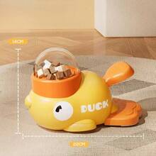 Automatic Pet Feeder, Ducklings Design Cat Toy, Self-Entertaining Puzzle Feeder, Freeze-Dried Snack Launcher - 200ml - View 6