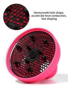 1/2 Stücke universeller Silikon Haartrockner Diffusor, einstellbare Temperatur, hitzebeständig, geeignet für die meisten Haartrockner, faltbares und tragbares Design, ideal für Zuhause, Salon und Reise-Haarpflege - Verschiedenfarbig - Übersicht 8