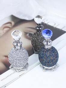 Reusable High-End Aromatherapy Bottle, Crystal Bottle, Small Capacity Refillable Aromatherapy Bottle, Holiday Travel Essential Oil Decanting Bottle, Travel Aromatherapy Container, With Glass Dropper, Retro Dubai Style Bottle Body, Gift For Women, Valentine's Day Gift, Travel (No Fragrance, Empty Bottle Only) (Random Style Shipped)