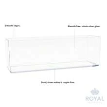 Royal Imports Flower Vase Acrylic Rectangle- Decorative Centerpiece, Succulent Planter Pot For Home Or Wedding - Non Breakable Plastic, 4\ X12 Low Square - Clear - Thông thoáng - Xem 4