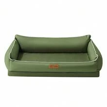 1个宠物床，狗床，猫床，宠物沙发，适合小型/中型/大型犬，可拆卸易清洗，蛋形泡沫填充底部，带有防滑防潮颗粒 - 彩色 - 查看 14