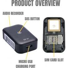 Rastreador GPS para vehículos, Rastreador de Ubicación, Mini Localizador de Rastreador GPS, Dispositivo de Seguimiento Antirrobo de Micro Vehículos,37057997 - A - Ver 5